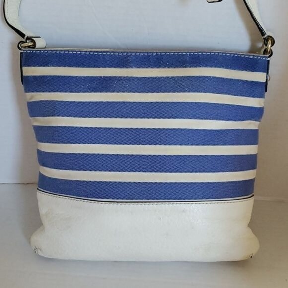 Kate Spade Southport Ave Shoulder Bag Cora Crossbody Blue White Stripe WOMAN'S - Picture 4 of 16